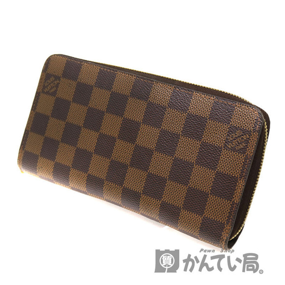 Louis Vuitton Canvas Zippy Damier LV Long Ebene Wallet Brown - Picture 1 of 6